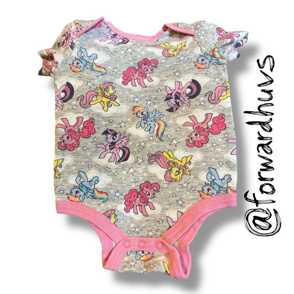 Bundle Sale 3 for $15 | My Little Pony Baby Girls One Piece Snap Bodysuit – 3/6